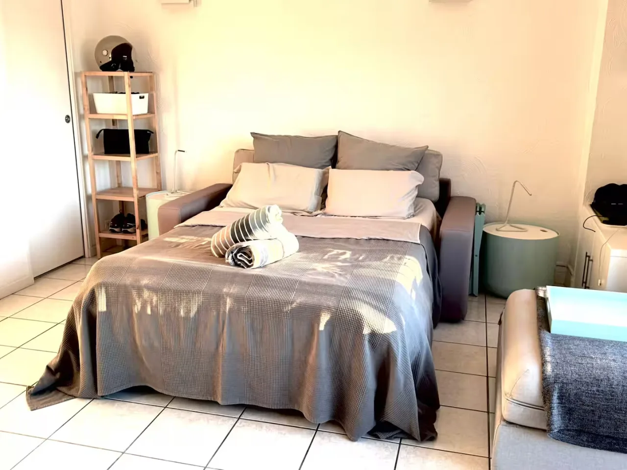 Sentral studio: Antibes med havutsikt og balkong