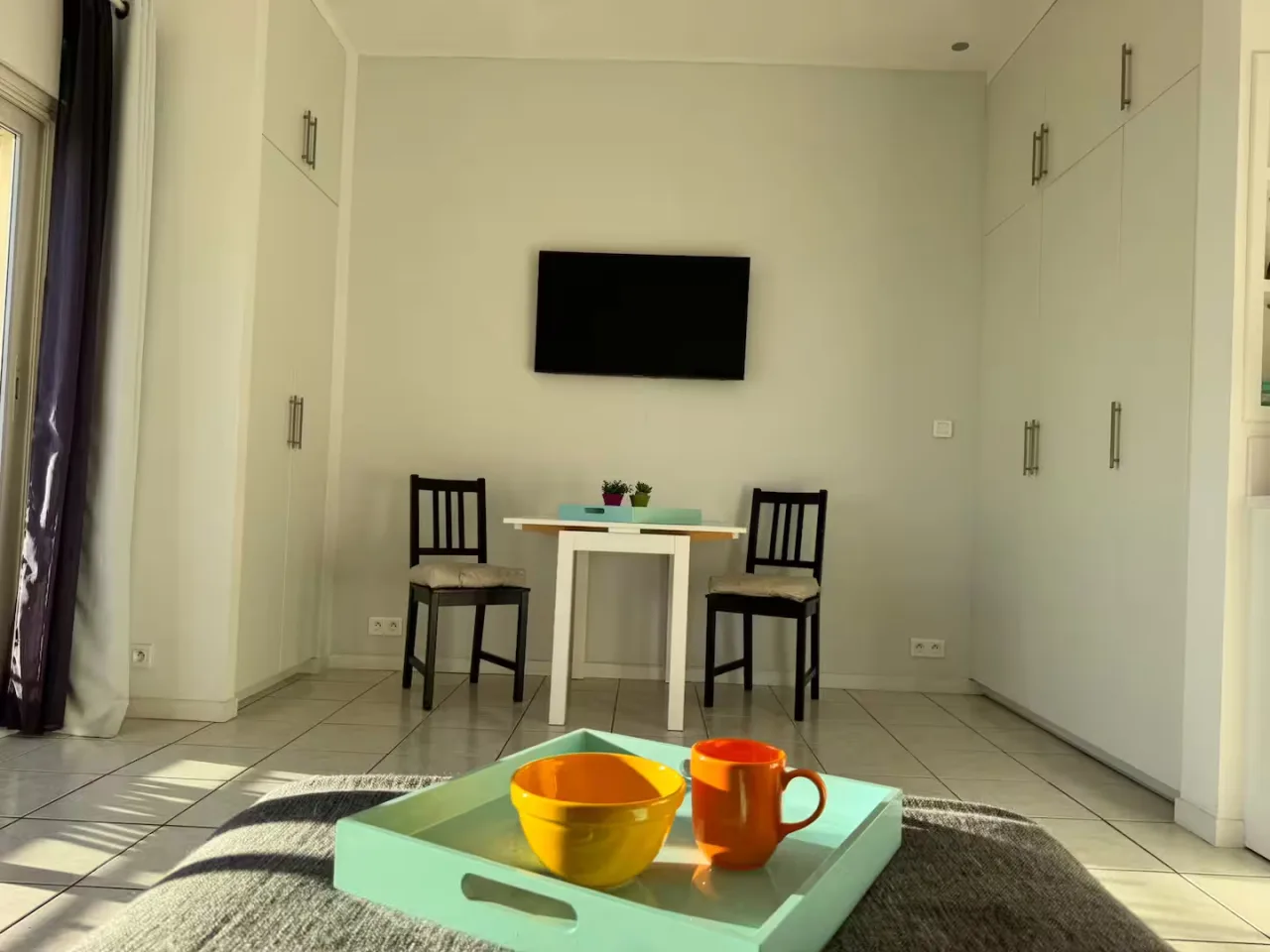 Sentral studio: Antibes med havutsikt og balkong