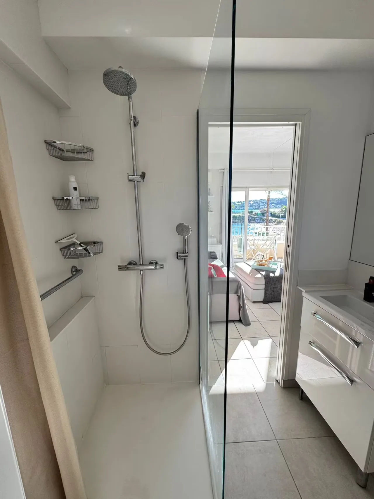 Sentral studio: Antibes med havutsikt og balkong